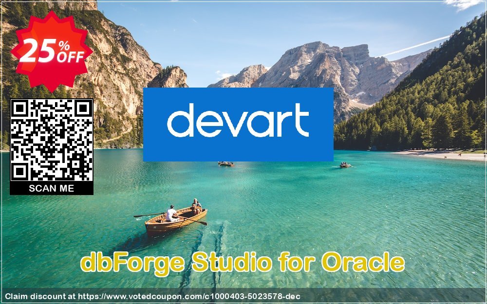 dbForge Studio for Oracle Coupon, discount dbForge Studio for Oracle Excellent promotions code 2023. Promotion: super discounts code of dbForge Studio for Oracle 2023