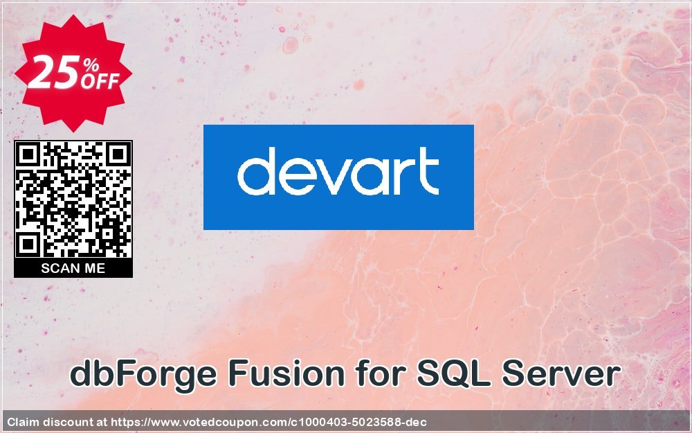 dbForge Fusion for SQL Server Coupon, discount dbForge Fusion for SQL Server Special offer code 2024. Promotion: staggering deals code of dbForge Fusion for SQL Server 2024