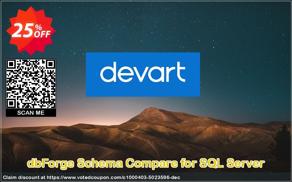 dbForge Schema Compare for SQL Server Coupon, discount dbForge Schema Compare for SQL Server Stirring discount code 2023. Promotion: marvelous offer code of dbForge Schema Compare for SQL Server 2023