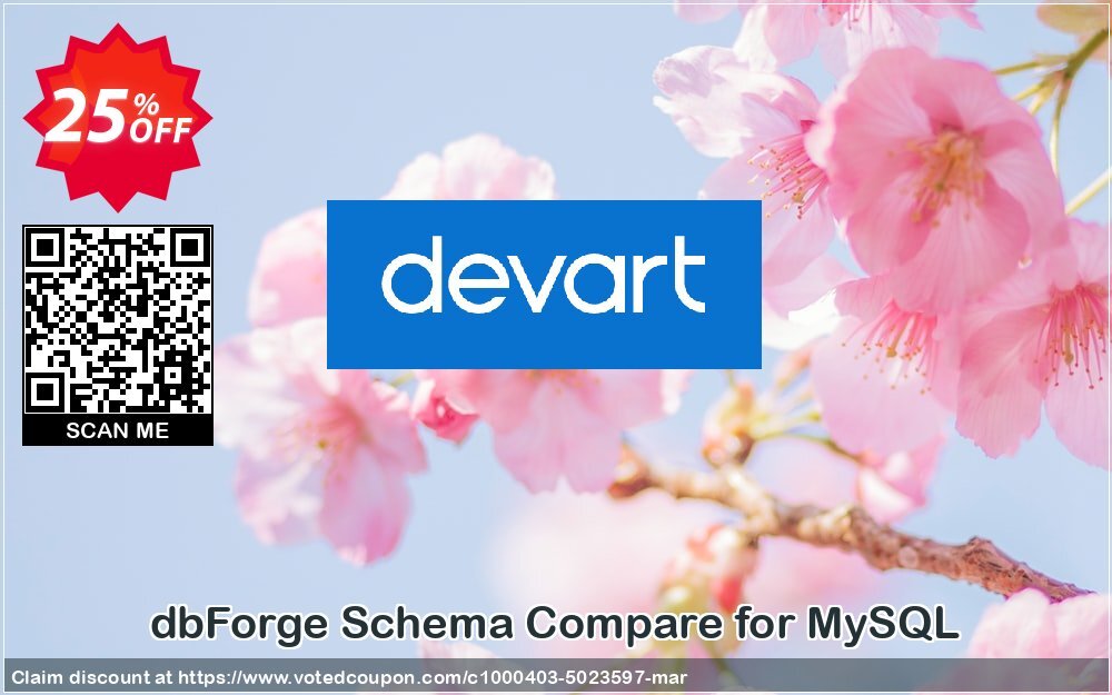 dbForge Schema Compare for MySQL Coupon, discount dbForge Schema Compare for MySQL Impressive promo code 2024. Promotion: wondrous discount code of dbForge Schema Compare for MySQL 2024