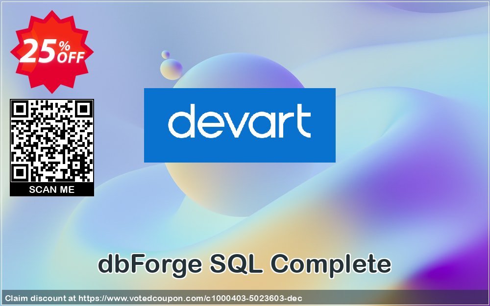 dbForge SQL Complete Coupon, discount dbForge SQL Complete Wondrous discount code 2024. Promotion: big offer code of dbForge SQL Complete 2024