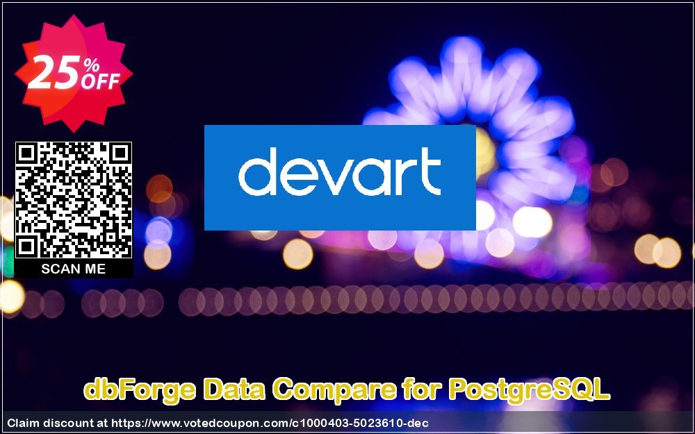dbForge Data Compare for PostgreSQL Coupon, discount dbForge Data Compare for PostgreSQL Hottest discount code 2024. Promotion: stunning offer code of dbForge Data Compare for PostgreSQL 2024