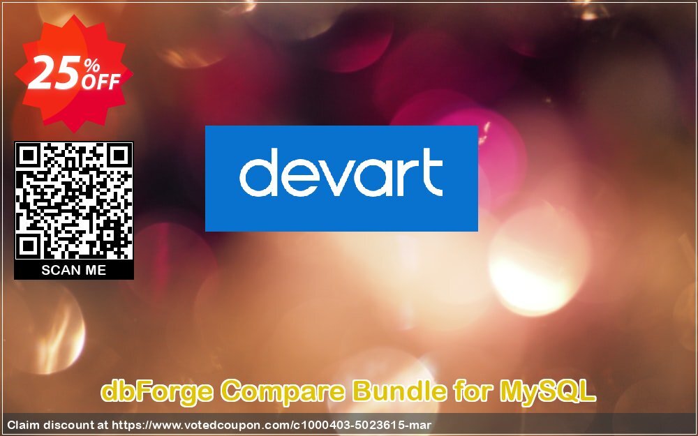 dbForge Compare Bundle for MySQL Coupon, discount dbForge Compare Bundle for MySQL Amazing deals code 2024. Promotion: formidable sales code of dbForge Compare Bundle for MySQL 2024