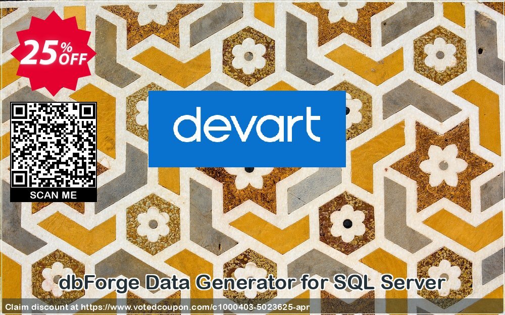 dbForge Data Generator for SQL Server Coupon Code May 2024, 25% OFF - VotedCoupon