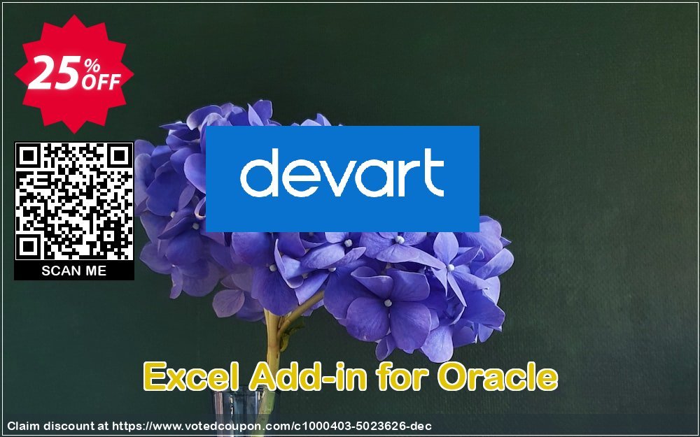 Excel Add-in for Oracle Coupon, discount Excel Add-in for Oracle Wondrous discounts code 2024. Promotion: big promo code of Excel Add-in for Oracle 2024