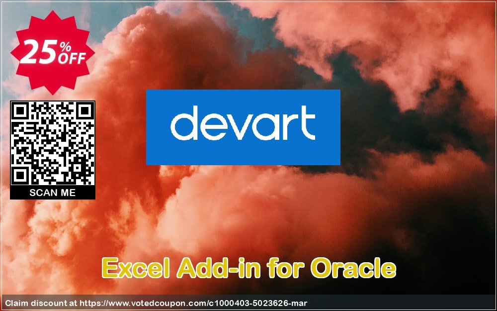 Excel Add-in for Oracle Coupon, discount Excel Add-in for Oracle Wondrous discounts code 2024. Promotion: big promo code of Excel Add-in for Oracle 2024