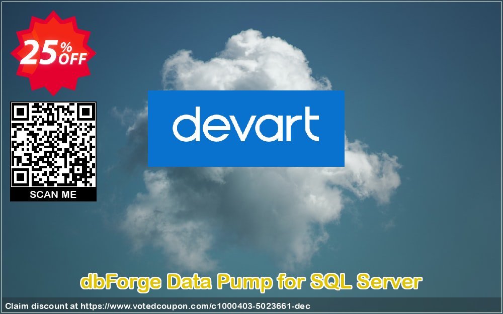 dbForge Data Pump for SQL Server Coupon, discount dbForge Data Pump for SQL Server Amazing discounts code 2024. Promotion: formidable promo code of dbForge Data Pump for SQL Server 2024