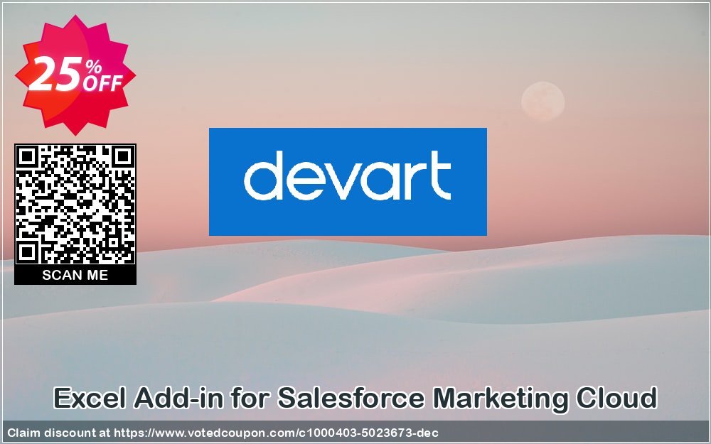 Excel Add-in for Salesforce Marketing Cloud Coupon, discount Excel Add-in for Salesforce Marketing Cloud Awful discount code 2023. Promotion: hottest offer code of Excel Add-in for Salesforce Marketing Cloud 2023