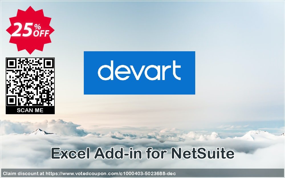 Excel Add-in for NetSuite Coupon, discount Excel Add-in for NetSuite Stirring promo code 2023. Promotion: marvelous discount code of Excel Add-in for NetSuite 2023