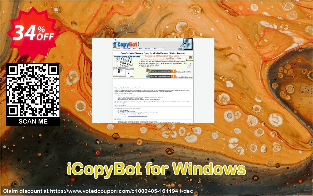 iCopyBot for WINDOWS Coupon, discount iCopyBot for Windows amazing sales code 2023. Promotion: amazing sales code of iCopyBot for Windows 2023