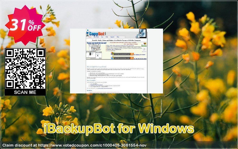 iBackupBot for WINDOWS Coupon, discount iBackupBot for Windows formidable promo code 2023. Promotion: formidable promo code of iBackupBot for Windows 2023