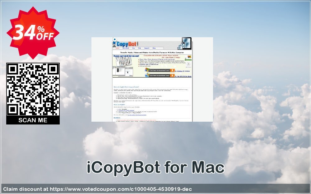 iCopyBot for MAC Coupon, discount iCopyBot for Mac best promotions code 2023. Promotion: best promotions code of iCopyBot for Mac 2023