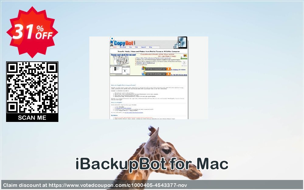 iBackupBot for MAC Coupon, discount iBackupBot for Mac dreaded promo code 2023. Promotion: dreaded promo code of iBackupBot for Mac 2023