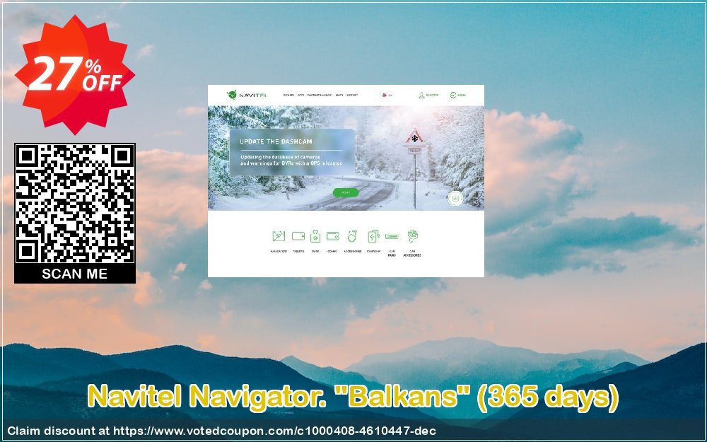 Navitel Navigator. "Balkans", 365 days  Coupon, discount Navitel Navigator. 