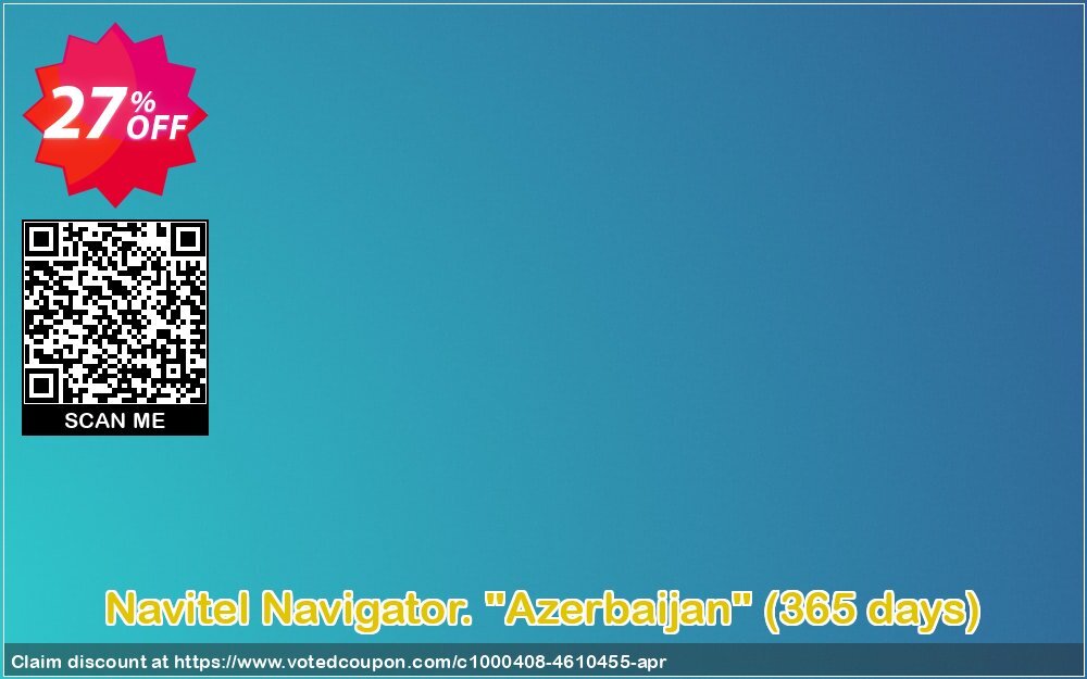 Navitel Navigator. "Azerbaijan", 365 days  Coupon, discount Navitel Navigator. 