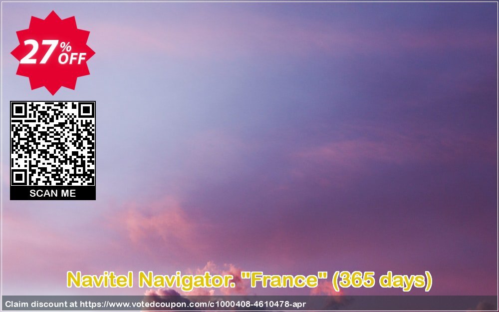 Navitel Navigator. "France", 365 days  Coupon, discount Navitel Navigator. 