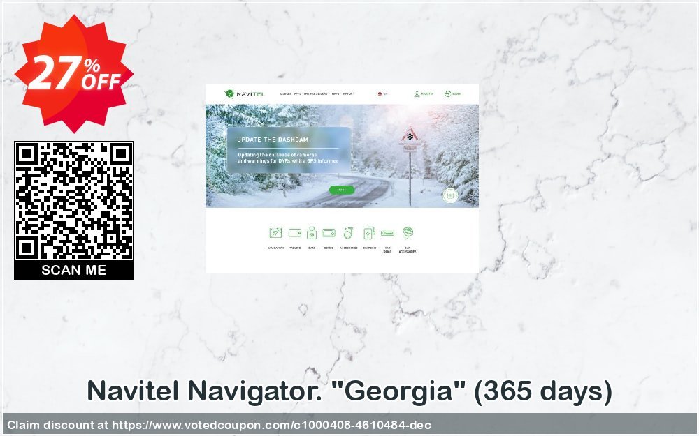 Navitel Navigator. "Georgia", 365 days  Coupon, discount Navitel Navigator. 