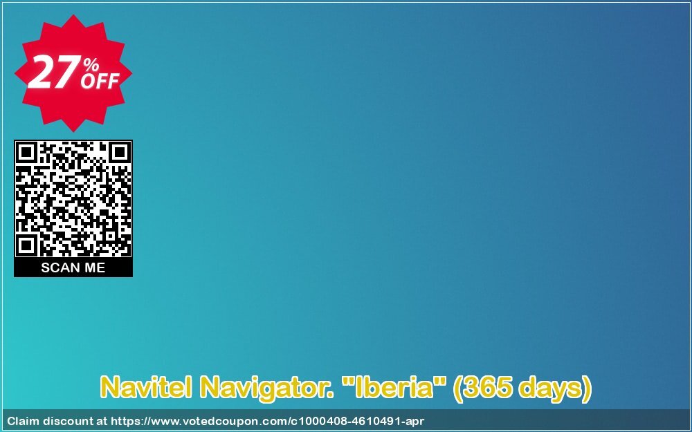 Navitel Navigator. "Iberia", 365 days  Coupon, discount Navitel Navigator. 