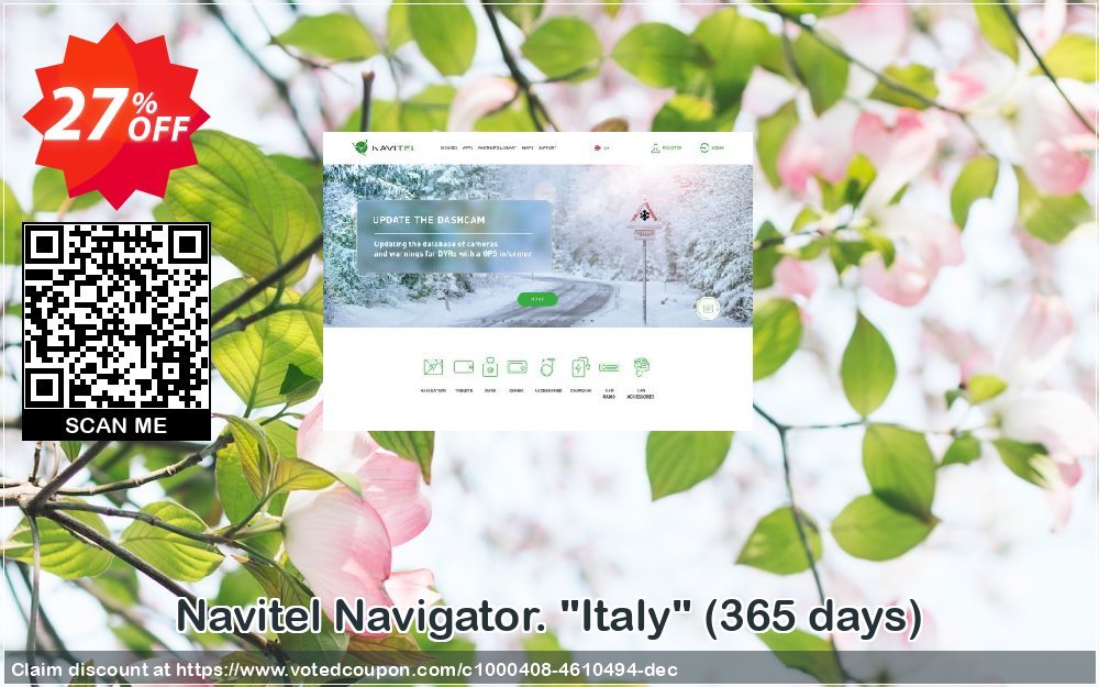 Navitel Navigator. "Italy", 365 days  Coupon, discount Navitel Navigator. 