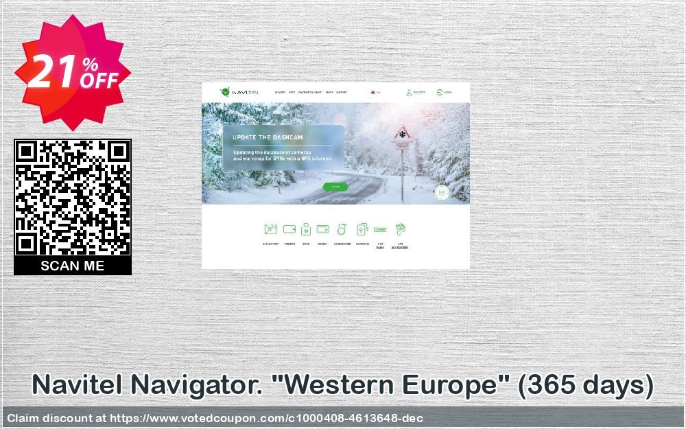 Navitel Navigator. "Western Europe", 365 days  Coupon, discount Navitel Navigator. 