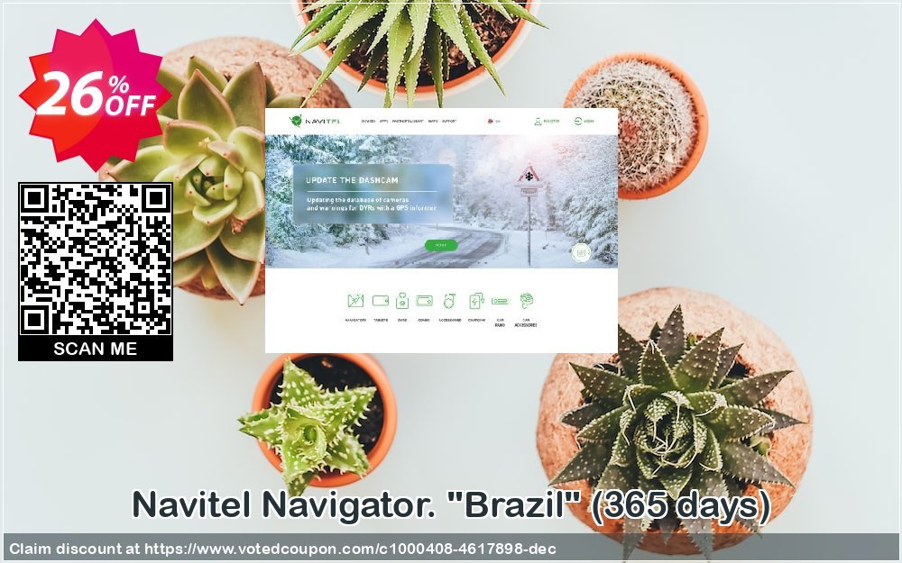 Navitel Navigator. "Brazil", 365 days  Coupon, discount Navitel Navigator. 