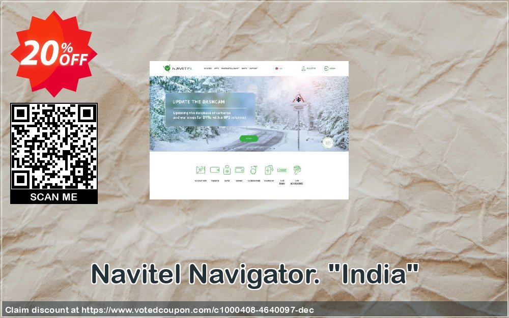 Navitel Navigator. "India" Coupon, discount Navitel Navigator. 