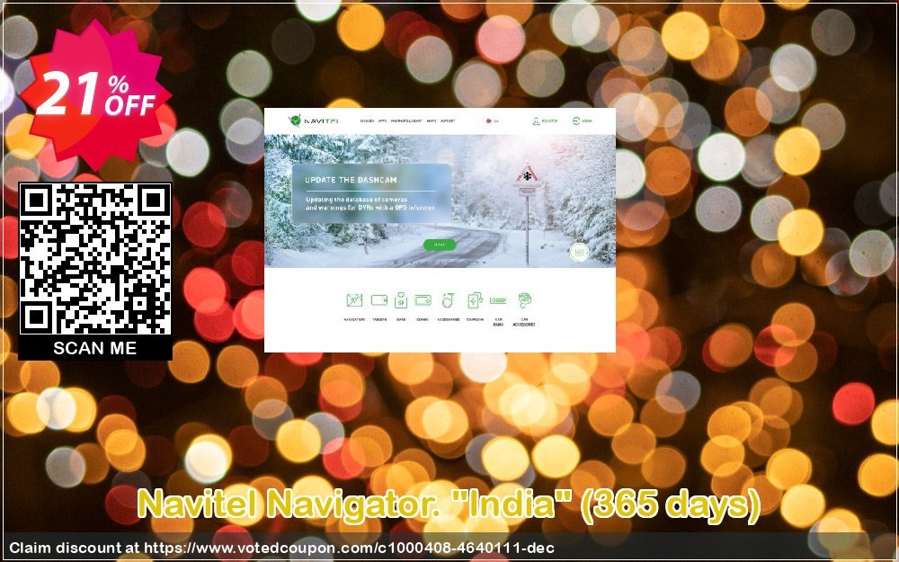 Navitel Navigator. "India", 365 days  Coupon, discount Navitel Navigator. 