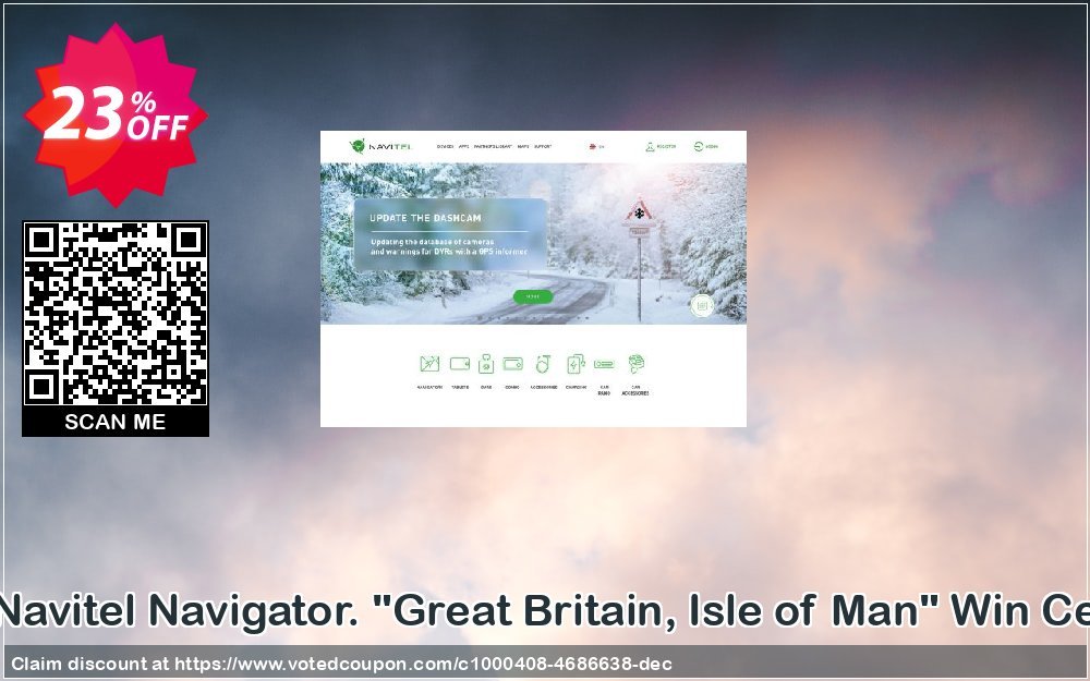 Navitel Navigator. "Great Britain, Isle of Man" Win Ce Coupon, discount Navitel Navigator. 