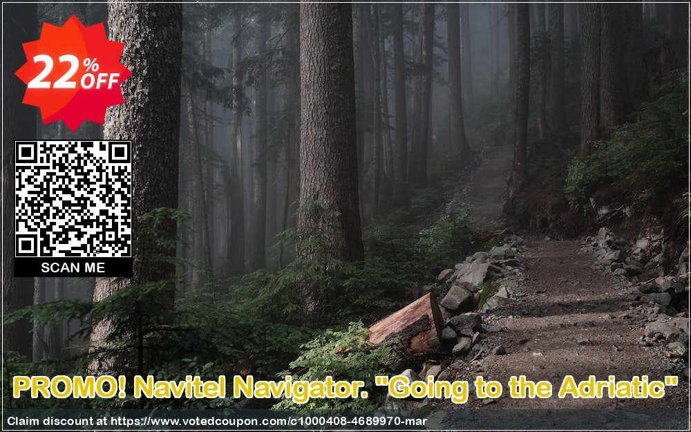 PROMO! Navitel Navigator. "Going to the Adriatic" Coupon, discount PROMO! Navitel Navigator. 