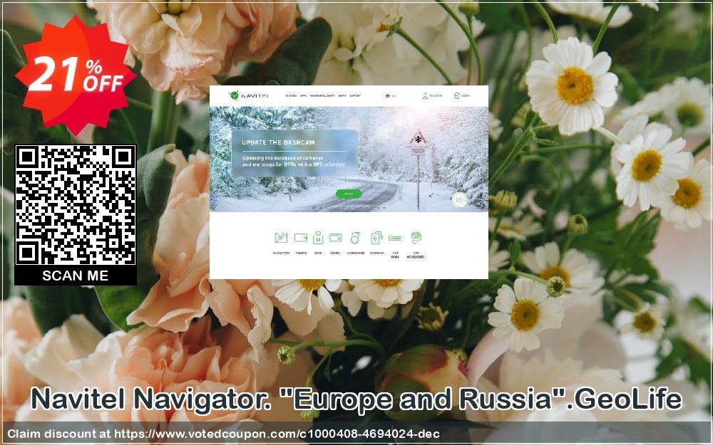 Navitel Navigator. "Europe and Russia".GeoLife Coupon, discount Navitel Navigator. 