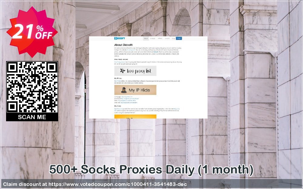 500+ Socks Proxies Daily, Monthly  Coupon, discount 500+ Socks Proxies Daily (1 month) big promotions code 2023. Promotion: big promotions code of 500+ Socks Proxies Daily (1 month) 2023
