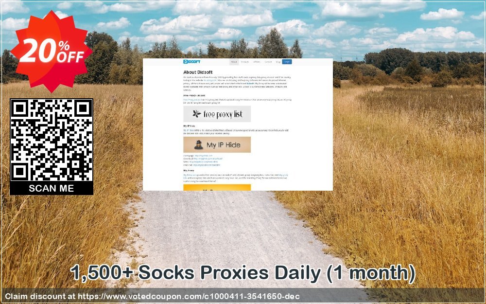 1,500+ Socks Proxies Daily, Monthly  Coupon, discount 1,500+ Socks Proxies Daily (1 month) amazing discounts code 2023. Promotion: amazing discounts code of 1,500+ Socks Proxies Daily (1 month) 2023