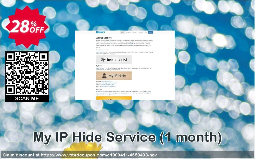My IP Hide Service, Monthly  Coupon, discount My IP Hide Service (1 month) stunning promotions code 2023. Promotion: stunning promotions code of My IP Hide Service (1 month) 2023