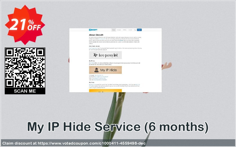 My IP Hide Service, 6 months  Coupon, discount My IP Hide Service (6 months) formidable promo code 2023. Promotion: formidable promo code of My IP Hide Service (6 months) 2023