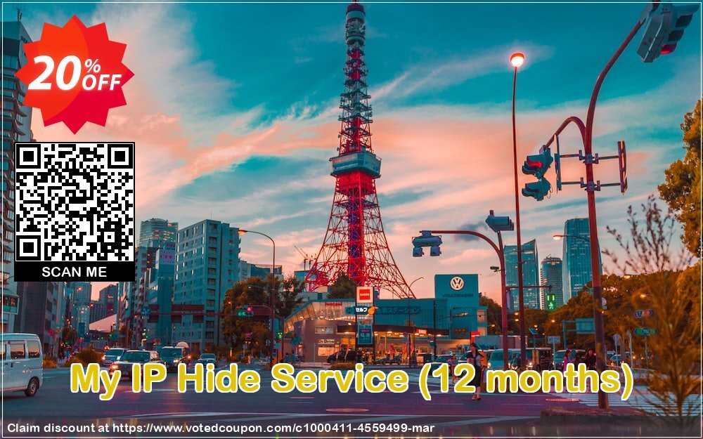 My IP Hide Service, 12 months  Coupon Code Apr 2024, 20% OFF - VotedCoupon