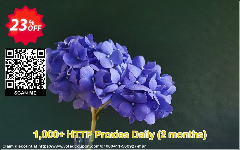 1,000+ HTTP Proxies Daily, 2 months  Coupon Code May 2024, 23% OFF - VotedCoupon