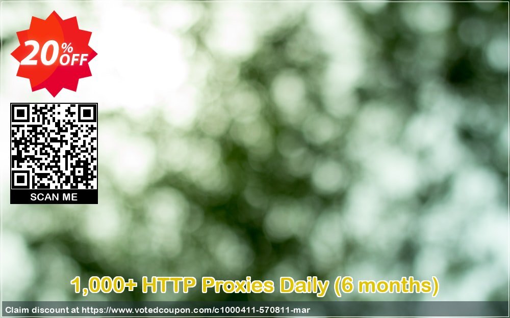 1,000+ HTTP Proxies Daily, 6 months  Coupon Code May 2024, 20% OFF - VotedCoupon