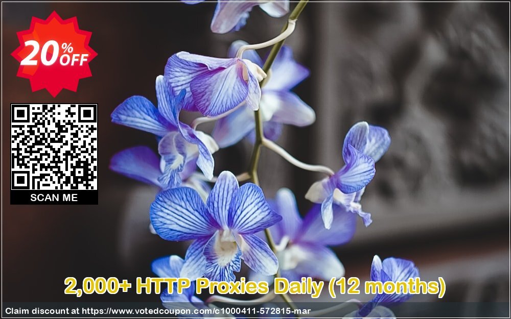 2,000+ HTTP Proxies Daily, 12 months  Coupon Code May 2024, 20% OFF - VotedCoupon