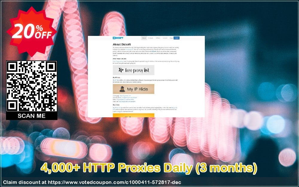 4,000+ HTTP Proxies Daily, 3 months  Coupon, discount 4,000+ HTTP Proxies Daily (3 months) fearsome discounts code 2023. Promotion: fearsome discounts code of 4,000+ HTTP Proxies Daily (3 months) 2023