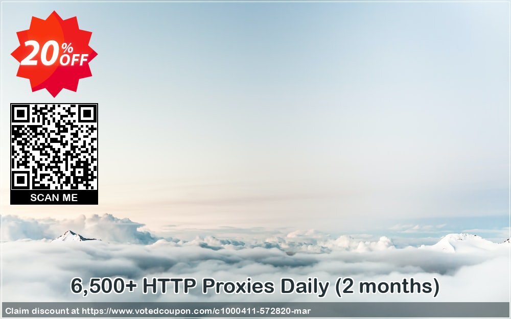 6,500+ HTTP Proxies Daily, 2 months  Coupon Code May 2024, 20% OFF - VotedCoupon