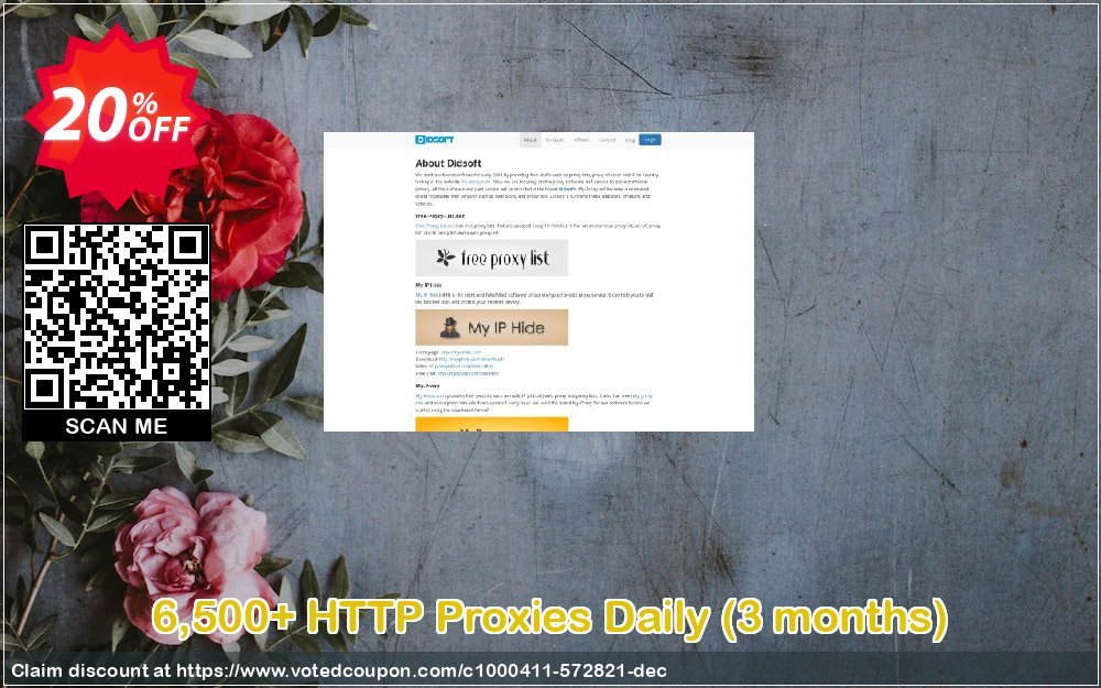 6,500+ HTTP Proxies Daily, 3 months  Coupon, discount 6,500+ HTTP Proxies Daily (3 months) wondrous offer code 2023. Promotion: wondrous offer code of 6,500+ HTTP Proxies Daily (3 months) 2023