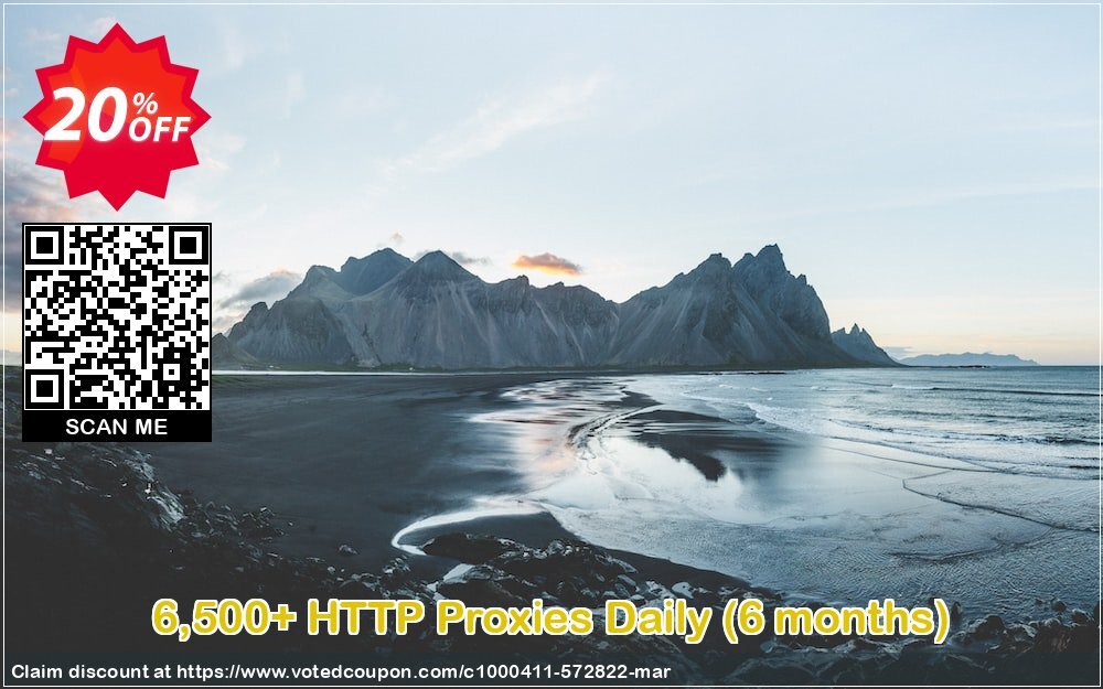 6,500+ HTTP Proxies Daily, 6 months  Coupon Code May 2024, 20% OFF - VotedCoupon