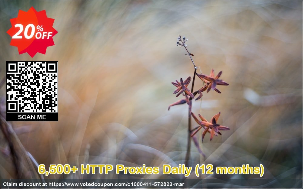 6,500+ HTTP Proxies Daily, 12 months  Coupon Code Apr 2024, 20% OFF - VotedCoupon