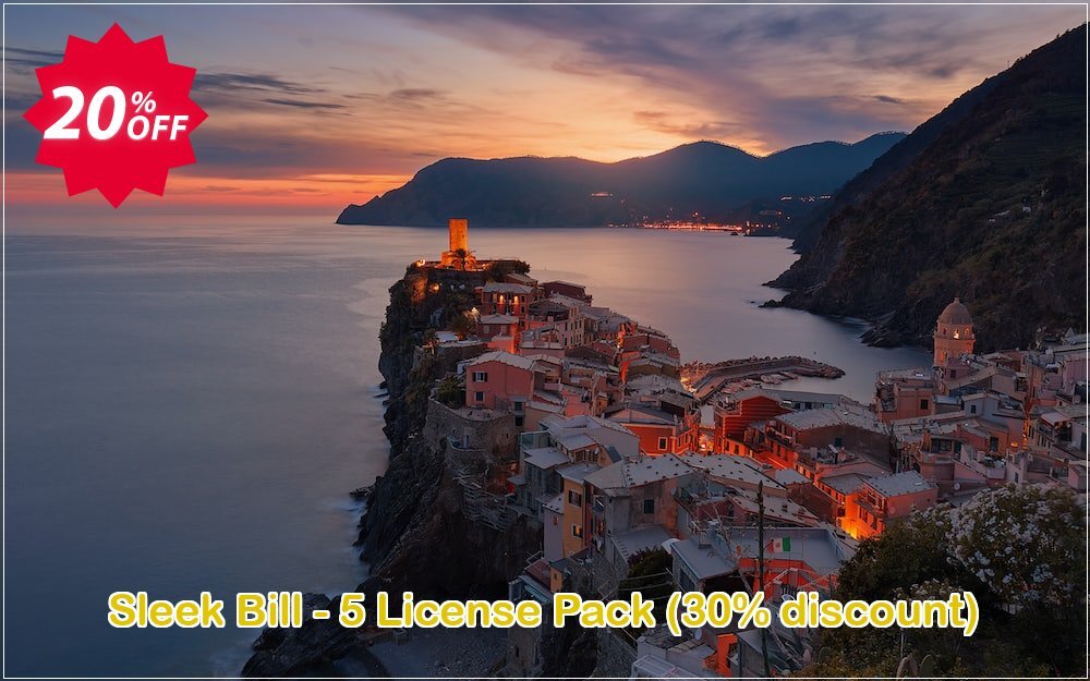 Sleek Bill - 5 Plan Pack, 30% discount Coupon, discount Sleek Bill - 5 License Pack (30% discount) fearsome promo code 2025. Promotion: fearsome promo code of Sleek Bill - 5 License Pack (30% discount) 2024