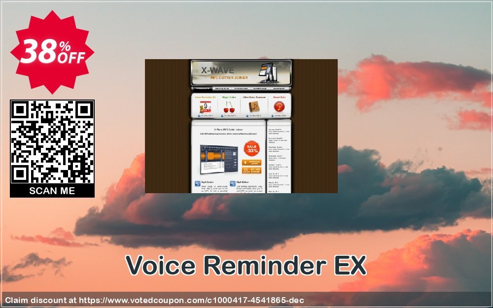 Voice Reminder EX Coupon, discount Voice Reminder EX amazing promo code 2023. Promotion: amazing promo code of Voice Reminder EX 2023