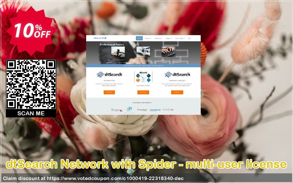 dtSearch Network with Spider - multi-user Plan Coupon, discount dtSearch Network with Spider - multi-user license special sales code 2023. Promotion: special sales code of dtSearch Network with Spider - multi-user license 2023