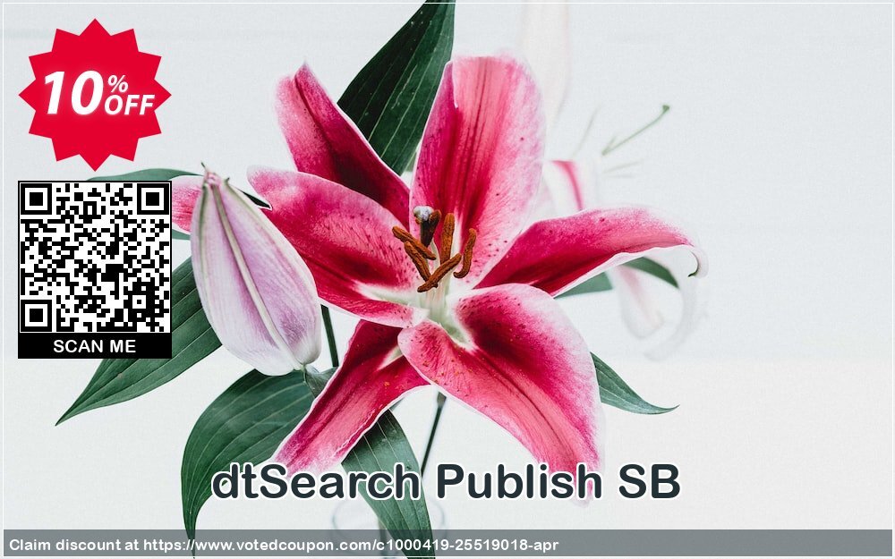 dtSearch Publish SB Coupon, discount dtSearch Publish SB Wonderful discount code 2024. Promotion: Wonderful discount code of dtSearch Publish SB 2024