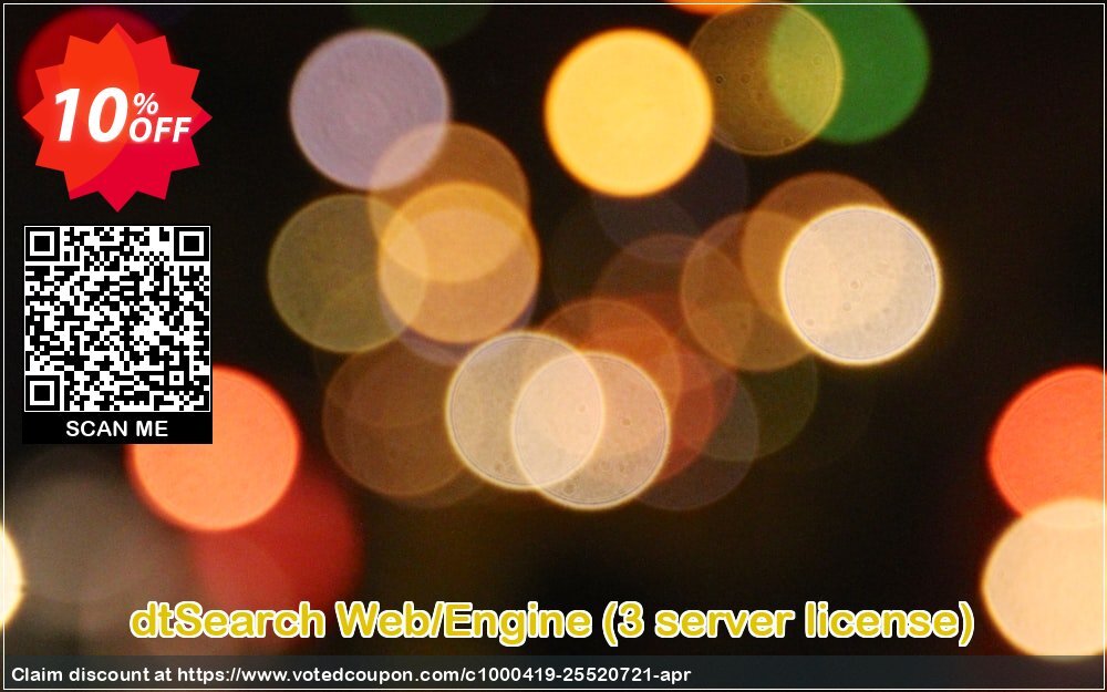 dtSearch Web/Engine, 3 server Plan  Coupon, discount dtSearch Web/Engine (Windows) - 3 server license Amazing discounts code 2024. Promotion: Amazing discounts code of dtSearch Web/Engine (Windows) - 3 server license 2024