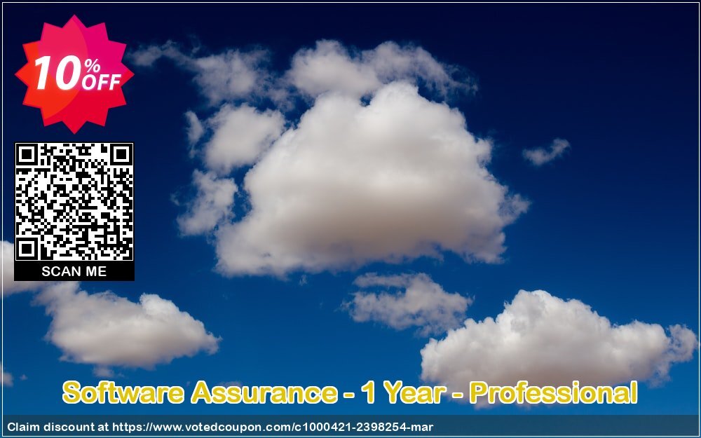 Software Assurance - Yearly - Professional Coupon, discount Software Assurance - 1 Year - Professional imposing discount code 2024. Promotion: imposing discount code of Software Assurance - 1 Year - Professional 2024