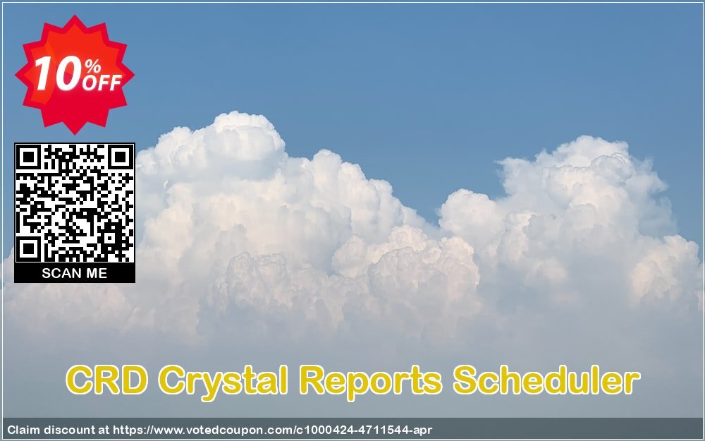 CRD Crystal Reports Scheduler Coupon, discount CRD Crystal Reports Scheduler wonderful discount code 2025. Promotion: wonderful discount code of CRD Crystal Reports Scheduler 2024